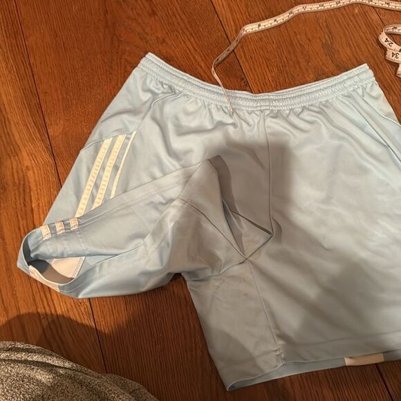 Adidas Light Blue Athletic Shorts - Picture 3 of 3